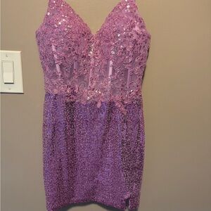 Purple homecoming dress size small